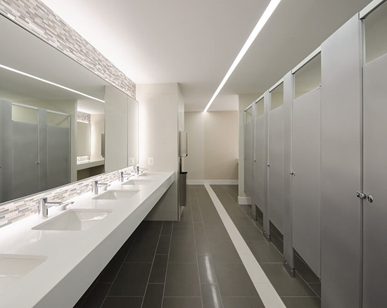 Commercial bathroom renovation