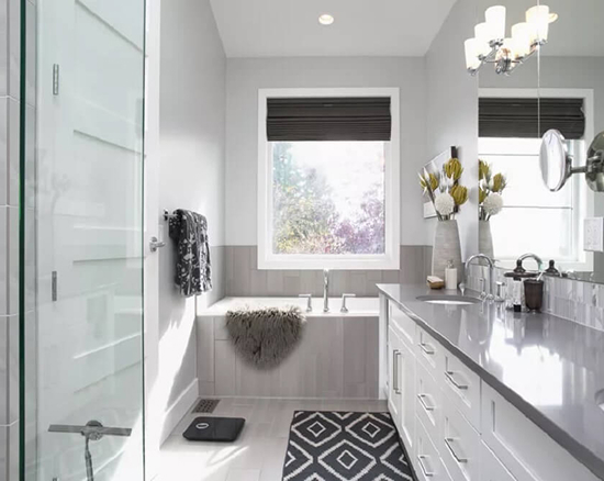 Modern bathroom renovation